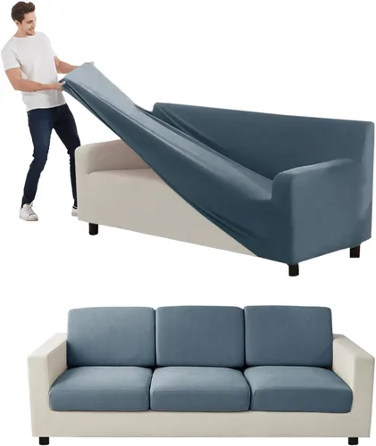 Vista 90 de Funda para Sofá de Terciopelo, Fundas Elásticas para Sofá para Funda Principal Separada/Respaldos y Cojines de Asiento, Funda para Sofá, para Fundas