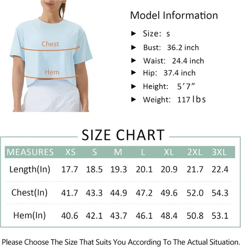 Vista 7 de THE GYM PEOPLE Camiseta corta de manga corta para mujer, para yoga, correr, básica