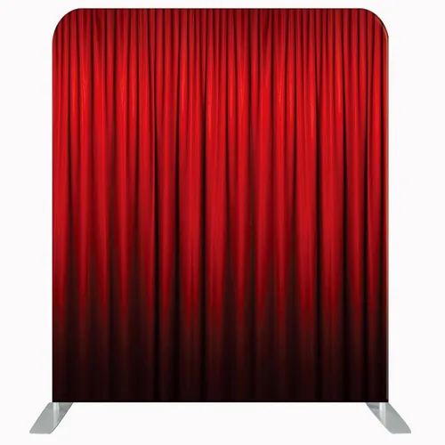 Vista 9 de Telón de fondo de cabina de fotos de 8 pies, logotipo personalizado, impresión de doble cara con soporte de tubo de aluminio y bolsa de transporte