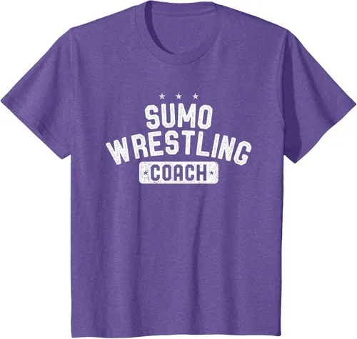 Vista 64 de Camiseta vintage de lucha libre Sumo Entrenador de lucha libre, Negro, S