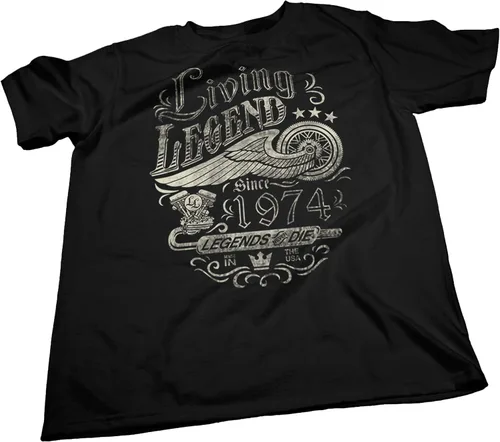 Vista 4 de 50th Birthday Gift Shirt for Men - Living Legend 1974 Legends Never Die - 50th Birthday Gift
