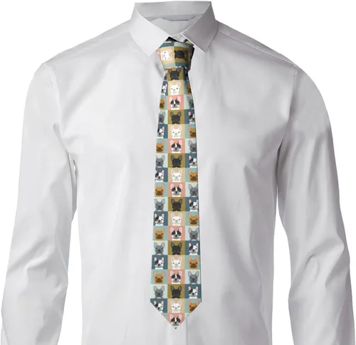 Vista 5 de Men's Novelty Necktie Funny Animal Skinny Ties Gifts for Men Teen Boys, Fashion Christmas Party Neck Tie Accessories