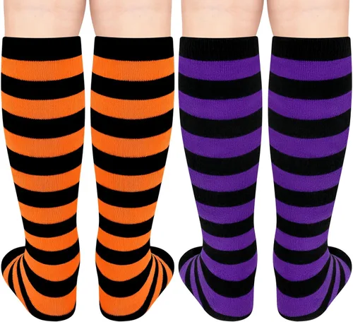 Vista 5 de Calcetines de fútbol para niños, calcetines de fútbol para niñas, calcetines de fútbol para niños, calcetines de tubo con rayas para niños pequeños