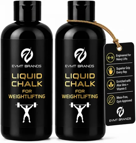 Vista 13 de EVMT Brands Liquid Chalk, Mess Free Gym Chalk for Weightlifting, Gymnastics, Rock Climbing, Dancing. Sweat Resistant and Long Lasting for Stronger