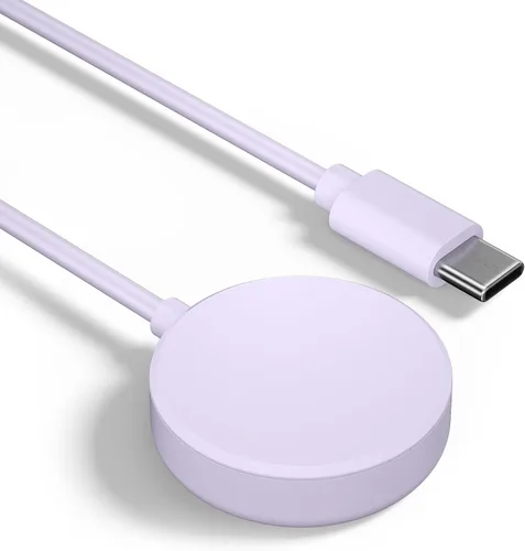 Vista 2 de Cable de carga USB C para reloj compatible con Samsung Galaxy Watch 6 Classic/6/5 Pro/5/4 Classic/4/3/Active 2/1, cable de carga magnética