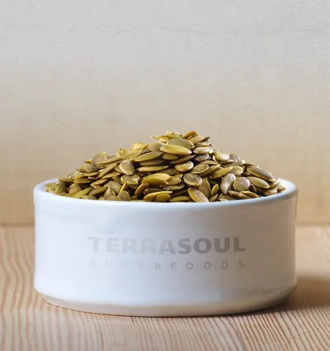 Vista 3 de Semillas de calabaza orgánica (pepitas) Terrasoul Superfoods