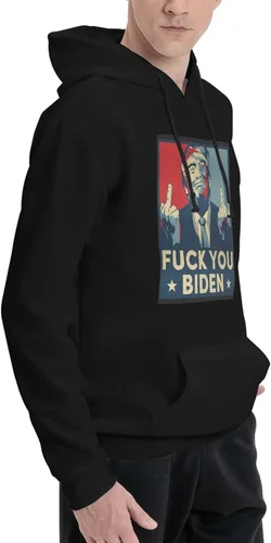 Vista 2 de GHBC Fuck Joe Biden Trump Mans - Sudadera con capucha y bolsillo