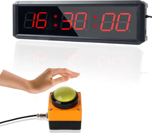 Vista 7 de Temporizador de fitness con botón cronómetro, adecuado para la escuela/exámenes/ejercicio en casa/gimnasio/gimnasio SMAHEAT temporizador electrónico