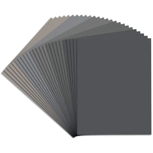 Vista 15 de 48 piezas de papel de lija, papel de lija húmedo y seco, grano alto 80 120 150 180 220 320 400 600 800 1000 1200 1500 2000 2500 3000 5000 hojas