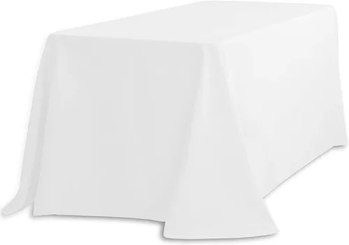 Vista 24 de ADD&SHIP Mantel rectangular (90 x 120 pulgadas) de largo, poliéster, reutilizable, para fiestas, eventos, banquetes, Acción de Gracias, Navidad