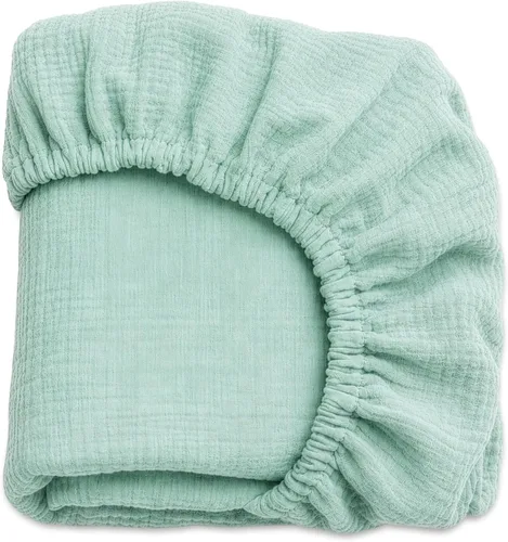 Vista 5 de Newton Baby Sábana bajera ajustable de doble capa para cuna (paquete de 2), ultra transpirable y suave, gasa orgánica, se adapta a todas las cunas