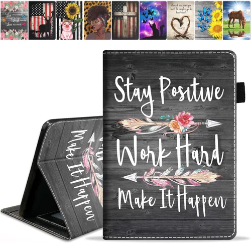 Vista 16 de Funda para tablet Amazon Kindle Fire 7 (pantalla de 7 pulgadas, 9ª/7ª generación, versión 2019/2017), funda de piel sintética con función