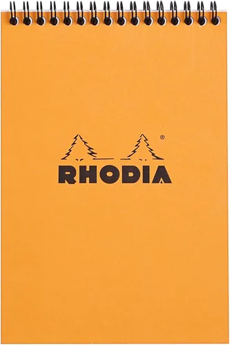 Vista 20 de Rhodia Bloc de notas encuadernado con alambre, A4, punto - negro (185039C)