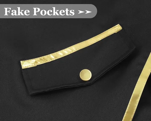 Vista 5 de AIEOE Chaquetas Steampunk para hombre, estilo gótico, para cosplay, manga larga, medievales, tallas XS-XXL