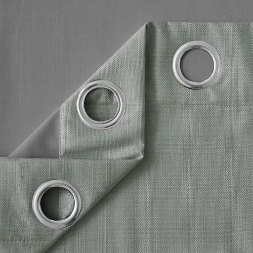 Vista 7 de Deconovo - Cortinas de oscurecimiento total, cortinas de lino sintético de ahorro de energía con revestimiento de 3 capas para ventana pequeña, 42 x