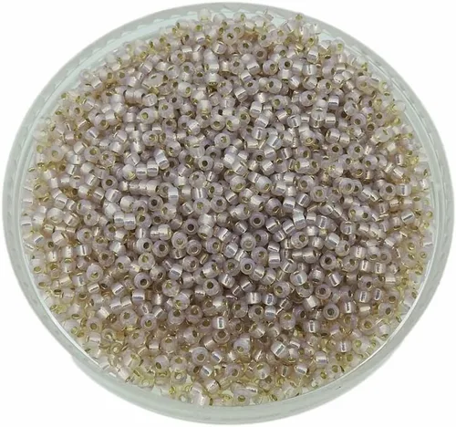 Vista 5 de Ahumado claro rosa plateado forrado Alabastro Miyuki 11/0 rocailles granos de semillas de vidrio 0.85 oz