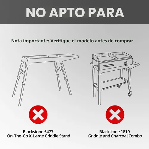 Vista 7 de Funda para Plancha Blackstone de 22 Pulgadas con Capucha y Soporte, Accesorios de Plancha Impermeables para Blackstone de 17 y 22 Pulgadas, FUNDA