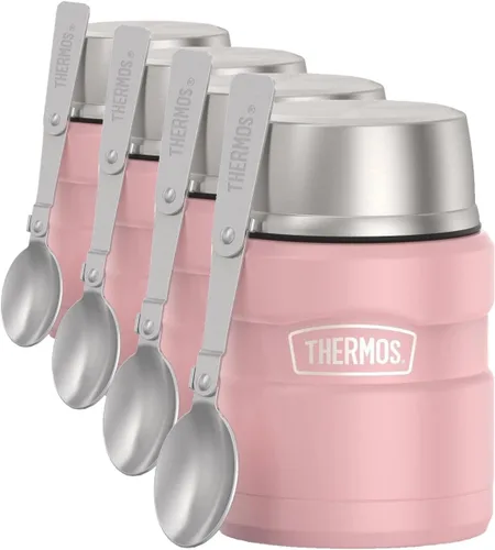 Vista 20 de THERMOS Stainless King Tarro de alimentos aislado al vacío con cuchara, 16 onzas, verde militar