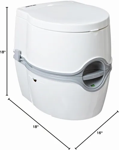 Vista 11 de Inodoro portátil de Thetford 92360 Porta Potti 550E curveado Gris