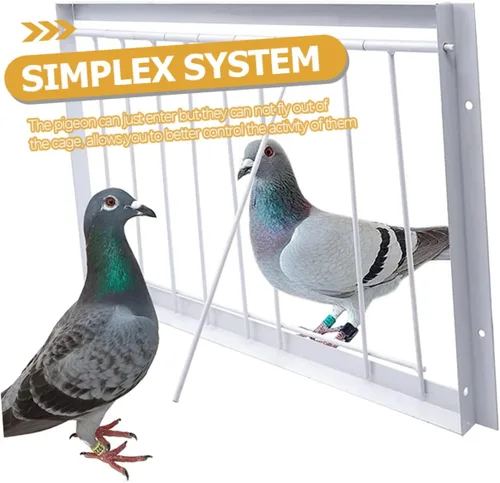 Vista 7 de YARNOW 45 piezas de accesorios de cortina cubiertas de cubo de alimentación de caballos suministros de captura de palomas jaulas de pájaro puerta