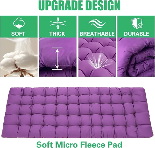Vista 5 de Cuna de Camping con Colchón Cómodo Camas para Dormir Fácil de Montar Cama de Camping Resistente Cama Plegable Cama de Huésped con Bolsa de Transporte