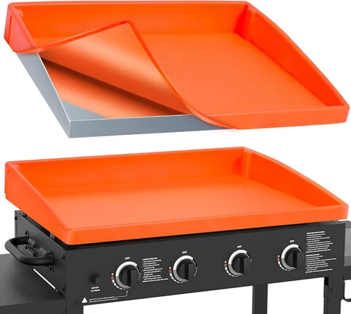 Vista 11 de Alfombrilla de silicona para parrilla de 36 pulgadas para Blackstone: Accesorios para parrilla, cubierta superior plana, protección de grado