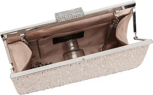 Vista 6 de DEXMAY Crystal Clutch Purse for Women Rhinestone Frame Clutch Handbag for Party