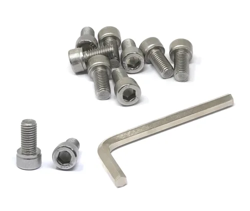 Vista 92 de iexcell Kit de tornillos de cabeza hexagonal de acero inoxidable 304, 100 unidades M2 x 0.157 in, paso de rosca de 0.016 in