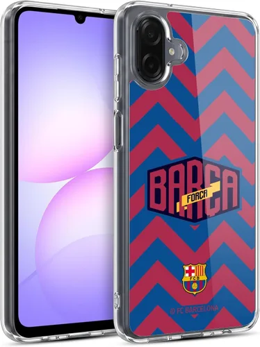 Vista 11 de Head Case Designs Officially Licensed FC Barcelona Logo and Pattern Forca Barca Gel Case [Military Grade Protection] Compatible with Samsung Galaxy