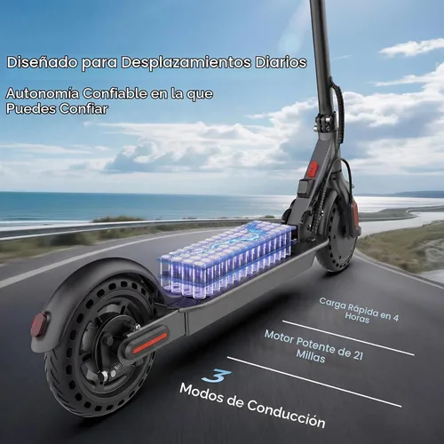 Vista 4 de Scooter eléctrico - Scooter eléctrico de 500 W para adultos