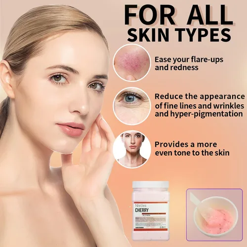Vista 3 de Cherry & Pure Himala Yan Jelly Mask Máscara de gelatina para profesionales faciales, máscara facial de gelatina, máscara vajacial