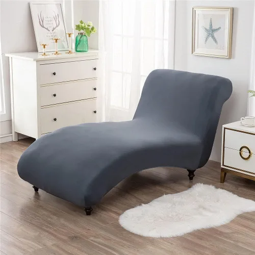 Vista 10 de Funda elástica para tumbona, funda elástica para tumbona de lujo, para sala de estar, muebles de interior, ultra suave, lavable a máquina (1)