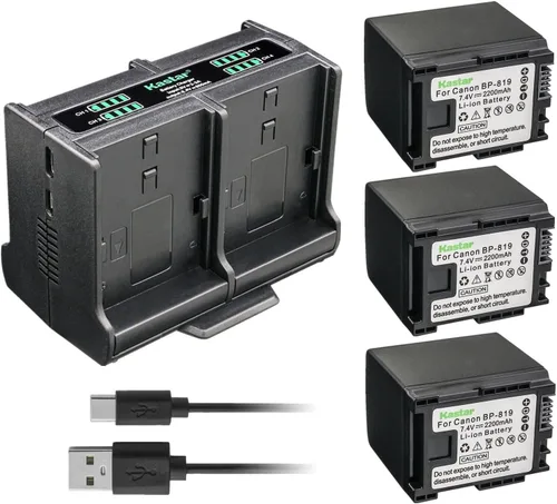 Vista 7 de Kastar Cargador de batería cuádruple compatible con Canon VIXIA HF10 VIXIA HF11, VIXIA HF20 VIXIA HF21, VIXIA HF100, VIXIA HF200, VIXIA HG30, VIXIA