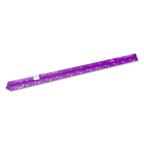 Vista 32 de Alumicolor Regla Métrica de Bolsillo para Arquitecto de Aluminio, 15CM, Negro