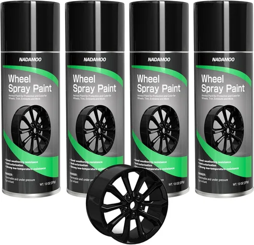 Vista 7 de NADAMOO Pintura en Aerosol para Llantas de Aluminio, Pintura en Aerosol para Llantas de Automóvil para Recolorear y Proteger Superficies Metálicas