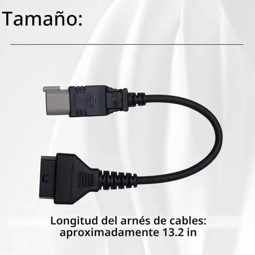 Vista 3 de XTPTFABS 6 pines a 16pin CAN OBD2 OBDII Herramienta de diagnóstico Cable Adaptador, L: 13 pulgadas