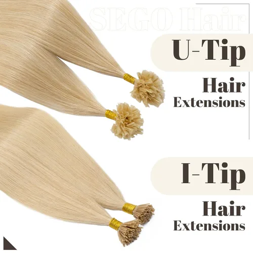 Vista 68 de SEGO Extensiones de cabello humano con micro cuentas, extensiones de cabello humano con micro bucle, lacio, natural, fusión fría, 1.76 oz/paquete