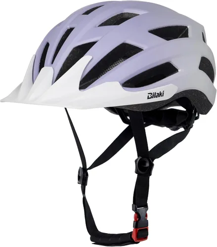 Vista 13 de Bilaki Casco de bicicleta para adultos, mujeres, hombres, jóvenes, niños, cascos ligeros de bicicleta de montaña con esfera ajustable y visera