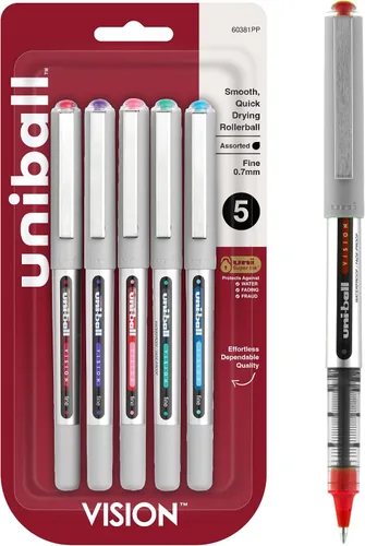 Vista 19 de Uni-Ball™ Vision - Bolígrafos de punta fina (0.7 mm), colores surtidos, paquete de 8