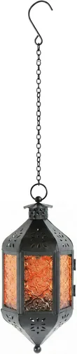 Vista 9 de Vela Lanterns Farol portavelas decorativo marroquí colgante de 11.5 pulgadas, portavelas para interiores y exteriores, para patio, porche, ramadán