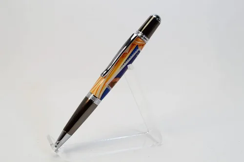 Vista 4 de Marilyn Elegant Gunmetal and Chrome Twist Pen