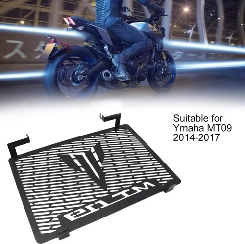 Vista 3 de Protección para Radiador de Motocicleta, Rejilla, Cubierta de Enfriamiento, Protector para Yamaha MT09 XSR900 FZ09 FJ09 MT-09 Tracer900 2014-2020