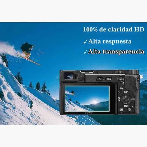 Vista 6 de ULBTER Protector de pantalla para Sony A6600 A6400 A6300 A6100 A6000 [Paquete de 3+2]