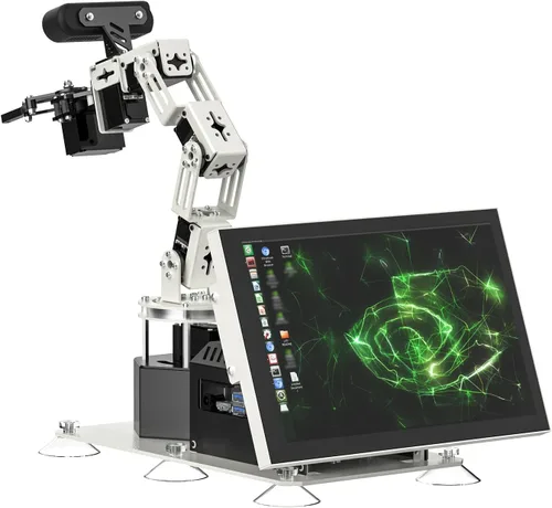 Vista 12 de Yahboom 6DOF Kit de brazo robótico de programación 3D, agarre adaptativo 3D, inteligencia incorporada, modelo de IA grande para ingenieros mecánicos