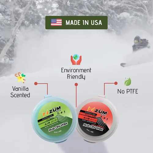 Vista 7 de ZUMWax RUB ON Wax Ski/Snowboard/Nordic Sample Pack - Universal & CHILL HIGH Speed - 0.71 oz cada uno, fácil aplicador de corcho, de larga duración