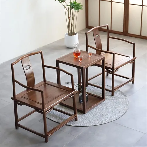 Vista 7 de Mesa auxiliar cuadrada para decoración del hogar, mesa de esquina de madera, sala de estar, sofá de doble capa, pequeña mesa de centro