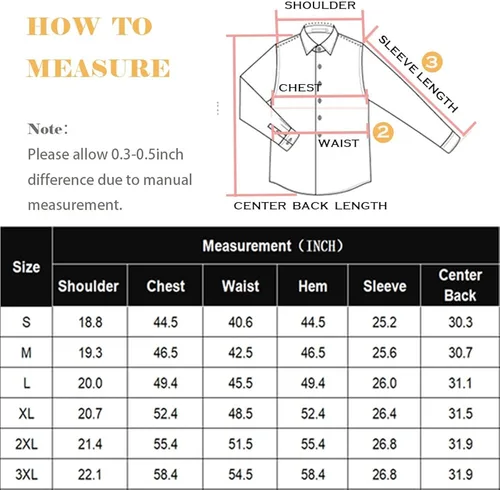 Vista 7 de COOFANDY Men's Muscle Fit Dress Shirt Wrinkle Free Long Sleeve Button Down Shirt