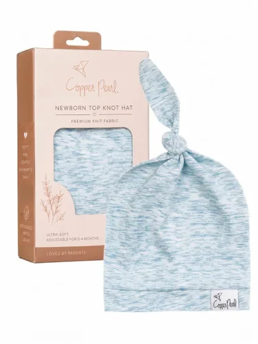 Vista 144 de Gorro de bebé con nudo superior elástico suave "Fern" por Copper Pearl