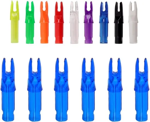 Vista 14 de 50 paquetes de flechas de arco con encoques - Insertos de flecha para flechas de carbono. Encoques de flecha de plástico de.244/6.20mm para tiro