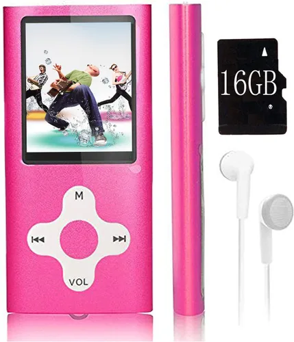 Vista 4 de Mp3 Player,Music Player with a 16 GB Memory Card Portable Digital Music Player/Video/Voice Record/FM Radio/E-Book Reader/Photo Viewer/1.8 LCD (Black)